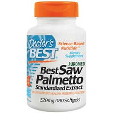 Doctor's BEST 鋸棕櫚萃取軟膠囊 320mg, 180顆, 1罐
