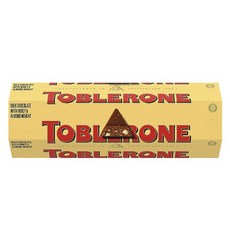 TOBLERONE 三角牛奶巧克力 蜂蜜&杏仁口味, 1個, 600g