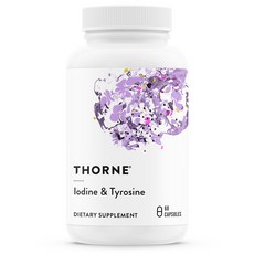 THORNE RESEARCH 碘＆酪胺酸膠囊, 1個, 60粒