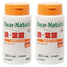 Asahi 朝日 Dear Natura鐵&葉酸, 2罐, 60顆