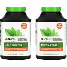 ZENWISE MSM葡萄糖胺&軟骨素錠, 180顆, 2罐