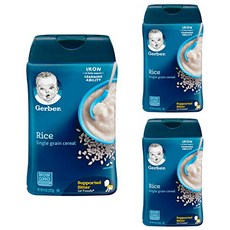 Gerber 嘉寶 孩童麥片糊, 白米口味, 227g, 3罐