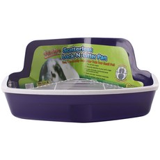 Critter Ware Scatterless Rock and Litter Pan 小型動物廁所 Jumbo, 1個
