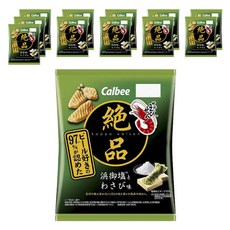 Calbee 卡樂比 絕品蝦餅 浜御鹽山葵口味, 12包, 60g