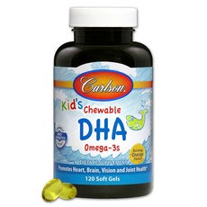 Carlson DHA Omega 3軟膠囊 柳橙味, 1瓶, 120顆