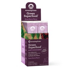 Amazing Grass Green Superfood無麩質無糖巴西莓沖泡粉, 7g, 1盒