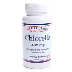 Protocol For Life 小球藻 400 毫克素食膠囊, 1個, 100入