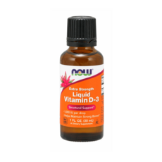 NOW Foods 維他命D3滴劑 1000IU 無麩質, 30ml, 1罐