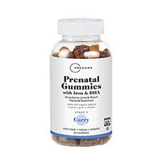 Primama 產前鐵和 DHA Carrie 草莓 - 青檸桃子軟糖, 1個, 60入
