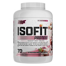 Nutrex Research IsoFit 乳清分離蛋白草莓與奶油, 2.282公斤
