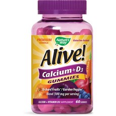 Nature's Way 然萃維 Alive鈣&維他命D3軟糖, 60顆, 1罐