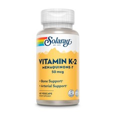 Solaray 維他命K-2 50mcg素食膠囊, 60顆, 1個