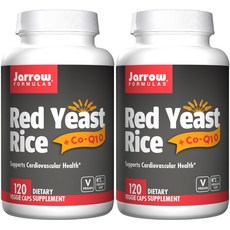 Jarrow FORMULAS 賈羅公式 紅麴輔酶Q10素食膠囊, 120顆, 2罐