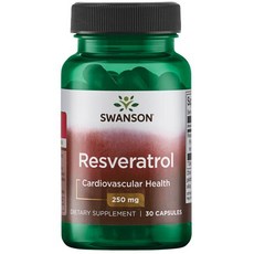 Swanson 斯旺森 白藜蘆醇膠囊 250mg, 30顆, 1罐
