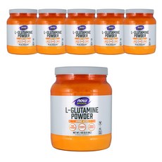 NOW Foods L-麩醯胺酸粉, 1kg, 6罐