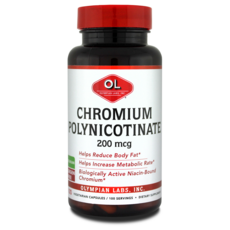 OLYMPIAN LABS 多聚煙酸鉻素食膠囊 200mcg, 1個, 100 件