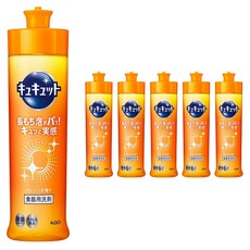 Kao 花王 Cucute 珂珂透 超濃縮洗碗凝露 清新柑橘香, 6個, 220ml