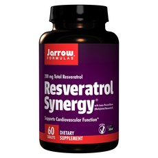 Jarrow FORMULAS 賈羅公式 Vegan白藜蘆醇複合保健錠 200mg 無麩質, 1組, 60顆