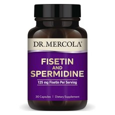 DR. MERCOLA 125 毫克非瑟酮和亞精胺膠囊, 1個, 30顆