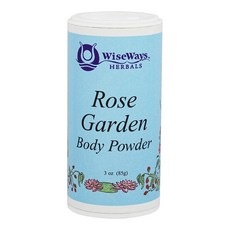 Wiseways Herbals 玫瑰園體香粉, 1個, 85克