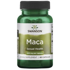 Swanson 斯旺森 瑪卡膠囊 500mg, 60顆, 1罐