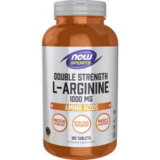 NOW Foods 左旋精胺酸雙倍加強錠, 180顆, 1罐