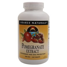 SOURCE NATURALS 無糖石榴萃取錠 500mg, 240顆, 1罐