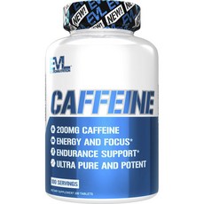 EVLUTIONNUTRITION 咖啡因片, 100入, 1個, 100顆