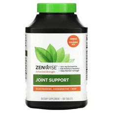 ZENWISE MSM葡萄糖胺&軟骨素錠, 180顆, 1罐