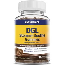 EnzyMedica DGL Stomuck Sood 德國巧克力味純素軟糖, 1個, 74入