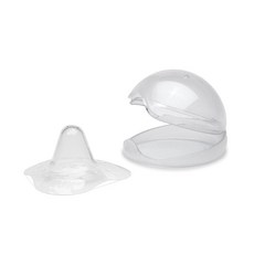 NUK 矽膠哺乳保護套含收納盒 24mm, 1個