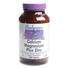 Bluebonnet 鈣鎂鋅補充錠, 180顆, 1罐