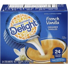 INTERNATIONA Delights 奶精球 法式香草口味, 1個, 24件