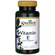 Swanson 斯旺森 維生素E軟膠囊 1000IU, 60顆, 1罐