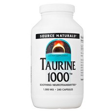 SOURCE NATURALS 牛磺酸膠囊 1000mg, 240顆, 1罐