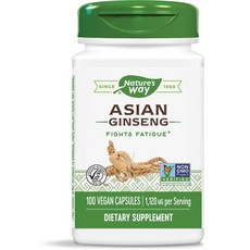 Nature's Way 然萃維 亞洲蔘560mg素食膠囊, 100顆, 1罐