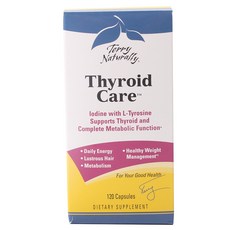 Terry Naturally 無糖甲狀腺護理膠囊 無麩質, 1個, 120 件