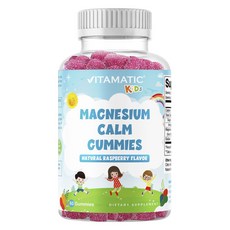 Vitamatic 孩童鎂補充軟糖 覆盆莓口味, 1罐, 60顆