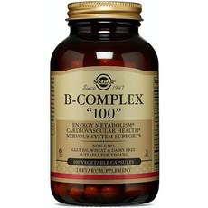 SOLGAR 複合維他命B素食膠囊, 100顆, 1罐