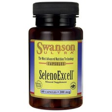 Swanson 斯旺森 優質硒酵母膠囊 200mcg, 60顆, 1罐