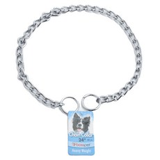 bosspet 大型犬訓練用鐵鍊項圈 60cm, 1個, 銀