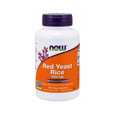 NOW Foods 紅麴600mg素食膠囊, 120顆, 1罐