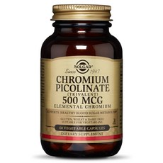 SOLGAR 吡啶甲酸鉻植物性膠囊 500mcg, 1個, 60顆, 60顆