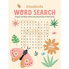 (外文書) Kindkids Word Search: A Super-Cute Book of Brain-Boosting Puzzles for Kids 6 & Up Paperback, Better Day Books, English