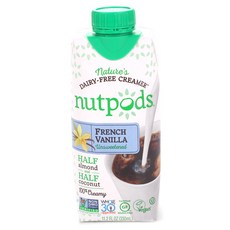 nutpods 杏仁椰子奶精 法式香草風味 無糖, 330毫升, 1個