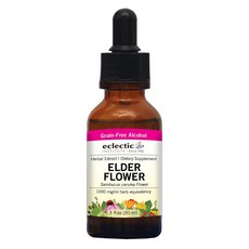 Eclectic Institute Vegan無穀物含酒精接骨木花滴劑 1000mg/ml, 1個, 30毫升