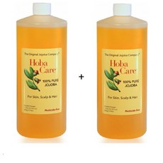 더호호바컴퍼니 Hoba Care 호바케어 호호바오일 무농약 대용량 1000ml 펌프포함, 2병