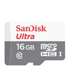 샌디스크 울트라 마이크로 SD UHS-I 메모리카드 SDSQUNS, 16GB