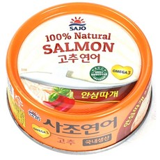 사조 안심따개 매콤한고추연어 135g, 3개