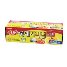 롯데이라이프 지퍼백 알뜰형, 소(S), 20개입, 1개